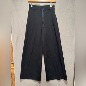 SPANX Air Essentials Black Wide Leg Trousers